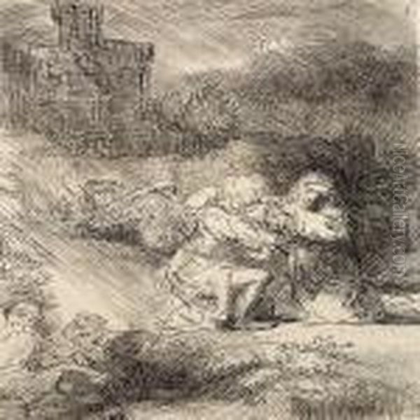 The Agony In The Garden Oil Painting by Harmenszoon van Rijn Rembrandt