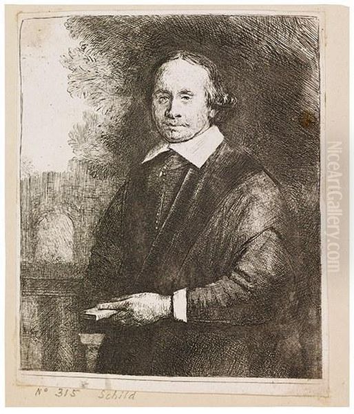 Jan Antonides Van Der Linden, Physician Oil Painting by Harmenszoon van Rijn Rembrandt