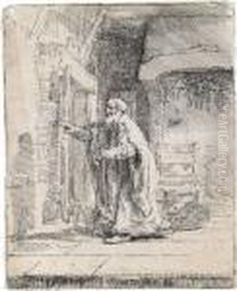 Der Blinde Tobias Oil Painting by Harmenszoon van Rijn Rembrandt