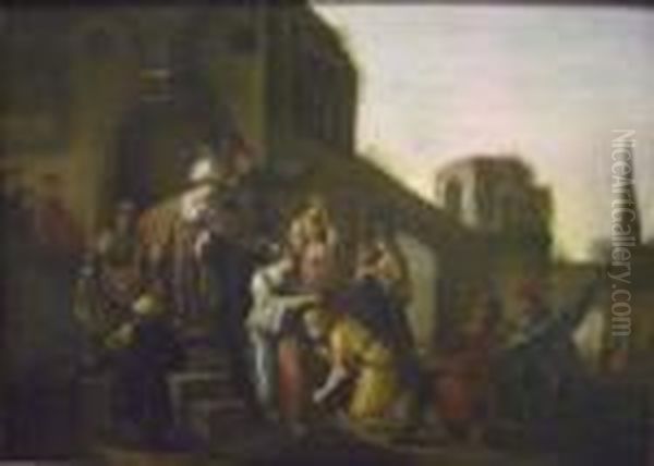 The Crowning With Flowers Oil Painting by Harmenszoon van Rijn Rembrandt