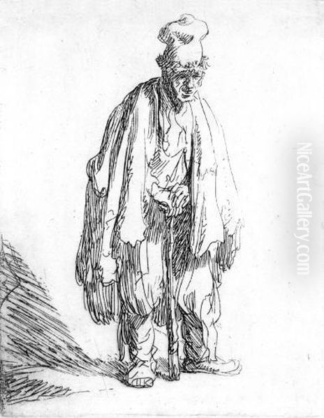 Plattengrose Ca Oil Painting by Harmenszoon van Rijn Rembrandt