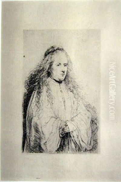 Tobias' & 'saskia Oil Painting by Harmenszoon van Rijn Rembrandt