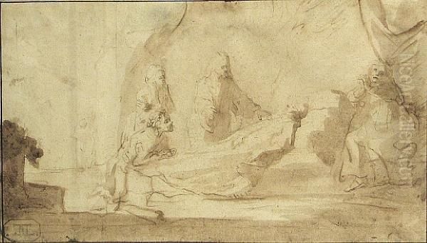 The Raising Of Lazarus Oil Painting by Harmenszoon van Rijn Rembrandt