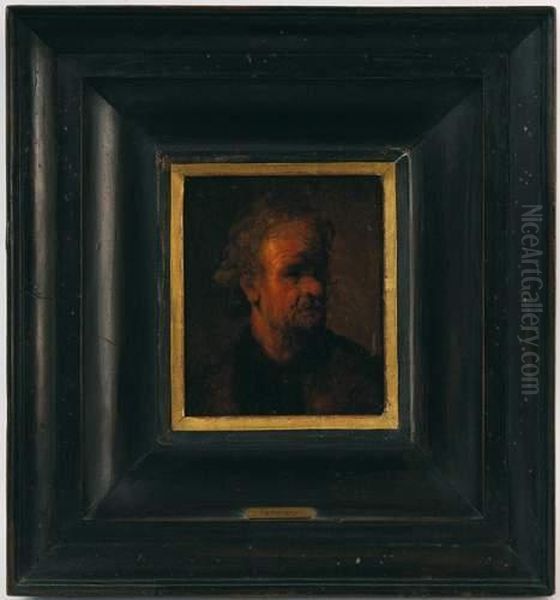 Suiveur De, Portrait D'homme Oil Painting by Harmenszoon van Rijn Rembrandt