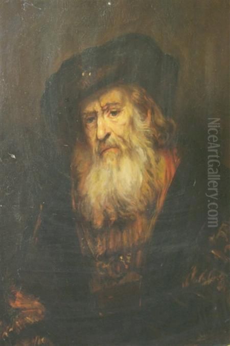 Old Man Oil Painting by Harmenszoon van Rijn Rembrandt