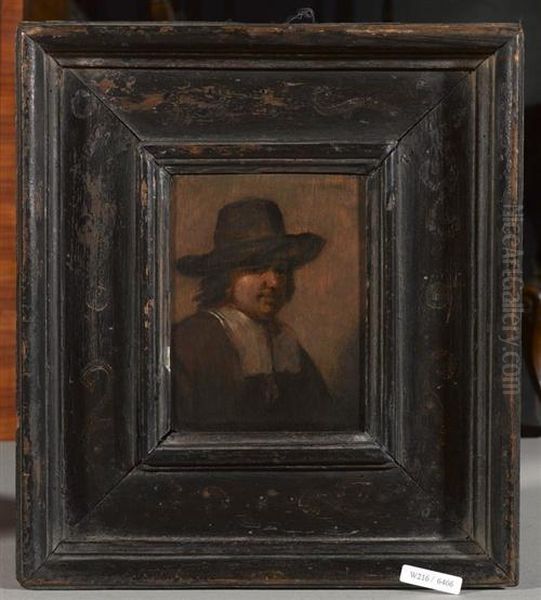 Portrait Eines Mannes. Oil Painting by Harmenszoon van Rijn Rembrandt