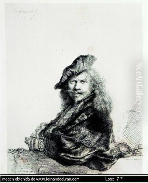 Untitled Oil Painting by Harmenszoon van Rijn Rembrandt