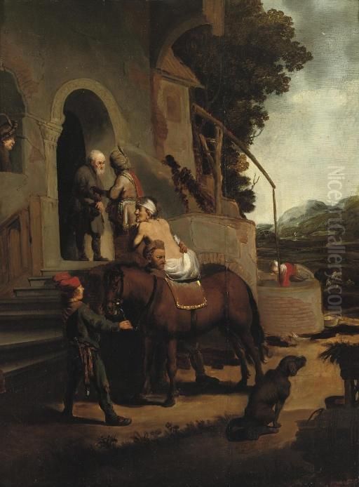 The Good Samaritan Oil Painting by Harmenszoon van Rijn Rembrandt