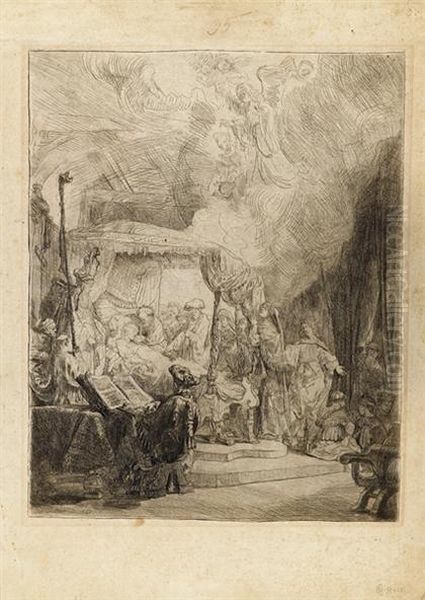 The Death Of The Virgin Oil Painting by Harmenszoon van Rijn Rembrandt