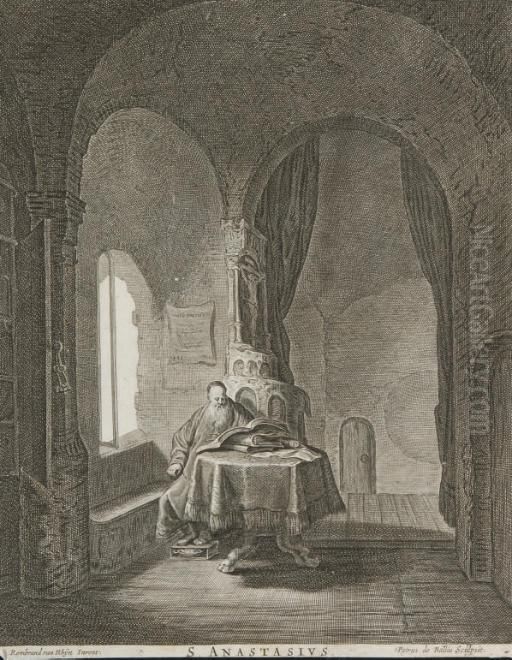 Saint Anastasius Oil Painting by Harmenszoon van Rijn Rembrandt
