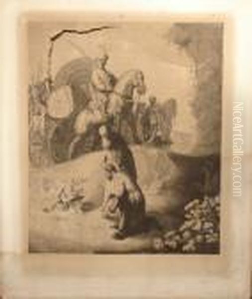 St John And The Good Samaritan Oil Painting by Harmenszoon van Rijn Rembrandt