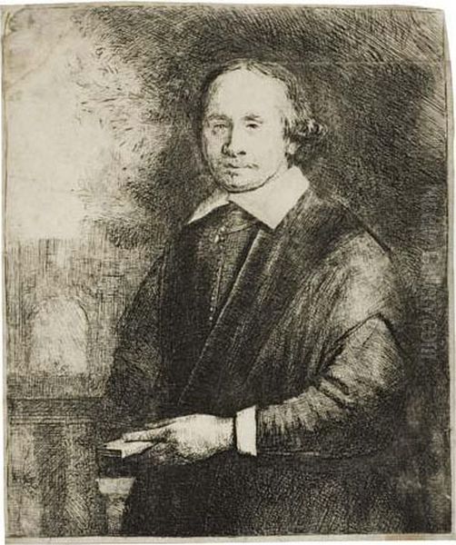 Jan Antonides Van Der Linden, Physician Oil Painting by Harmenszoon van Rijn Rembrandt