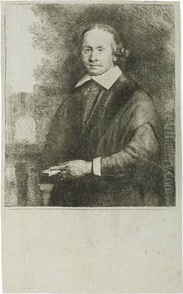 Jan Antonides Van Der Linden, Physician Oil Painting by Harmenszoon van Rijn Rembrandt