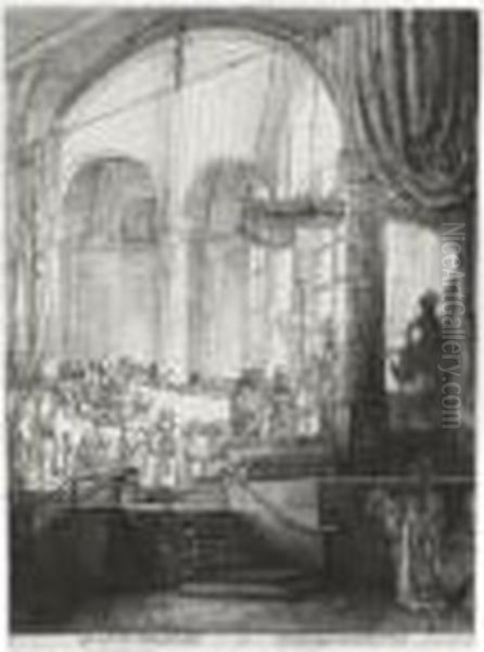 Medea: Or The Marriage Of Jason And Creusa (b., Holl. 112; H. 235; Bb. 48-e) Oil Painting by Harmenszoon van Rijn Rembrandt