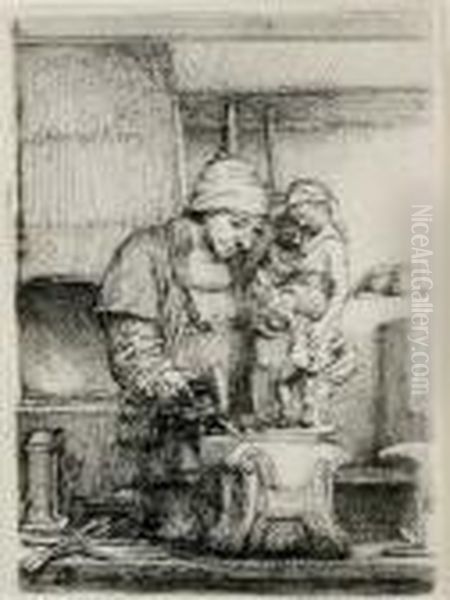 Untitled Oil Painting by Harmenszoon van Rijn Rembrandt