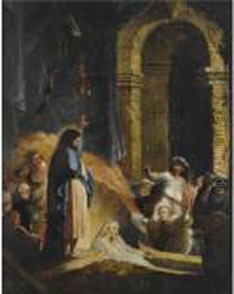 The Raising Of Lazarus Oil Painting by Harmenszoon van Rijn Rembrandt
