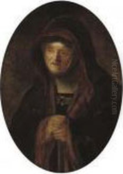 Portrait Of Rembrandt's Mother Oil Painting by Harmenszoon van Rijn Rembrandt