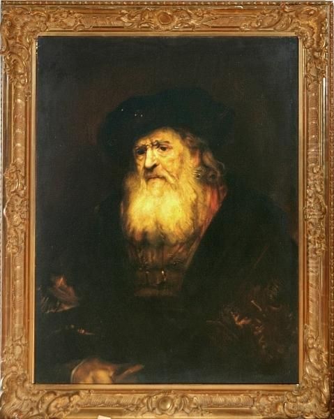 An Elderly Man With A Full Beard Oil Painting by Harmenszoon van Rijn Rembrandt