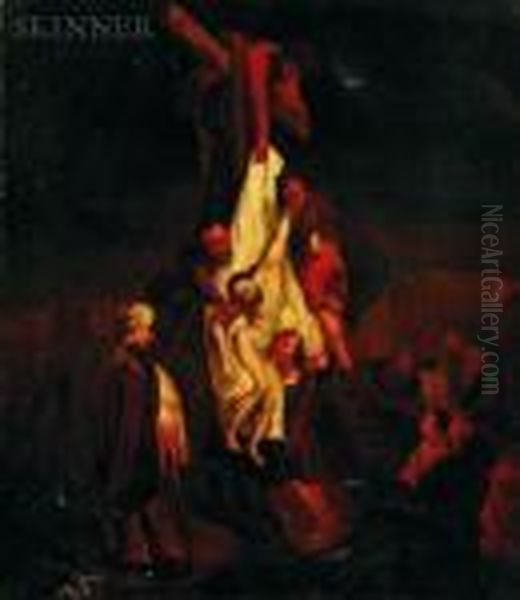 Descent For The Cross Oil Painting by Harmenszoon van Rijn Rembrandt