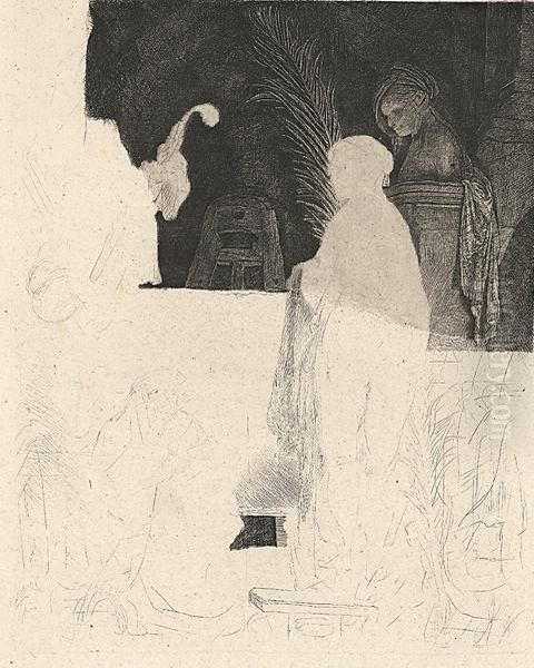 Der Zeichner Nach Dem Modell Oil Painting by Harmenszoon van Rijn Rembrandt