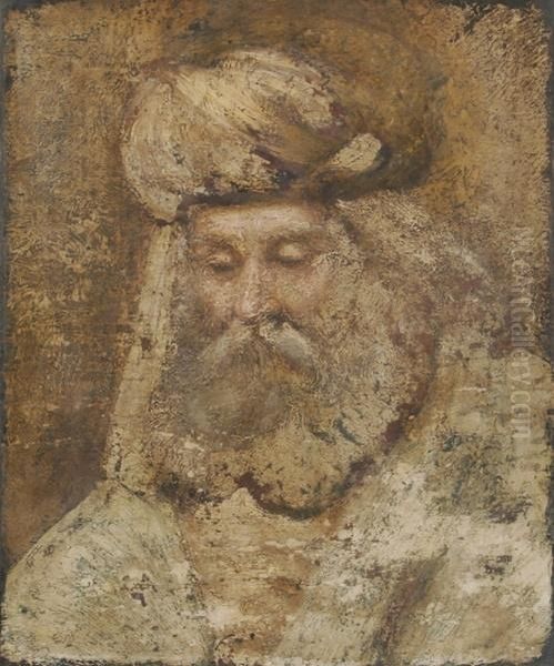 Orientale Mit Turban Oil Painting by Harmenszoon van Rijn Rembrandt