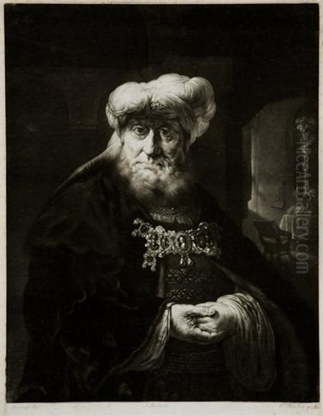 A Jew Rabbi Oil Painting by Harmenszoon van Rijn Rembrandt