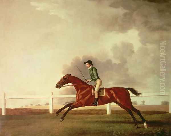 Bay Malton with John Singleton Up, c.1767 Oil Painting by George Stubbs