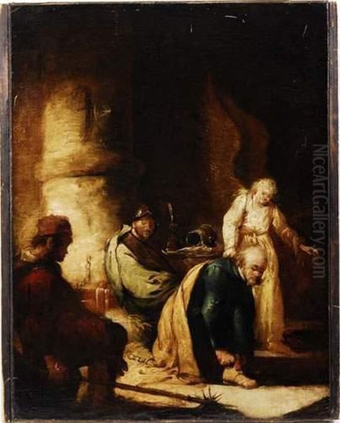 Rijn, ,ecole De, Saint Pierre Libere De Ses Chaines Oil Painting by Harmenszoon van Rijn Rembrandt