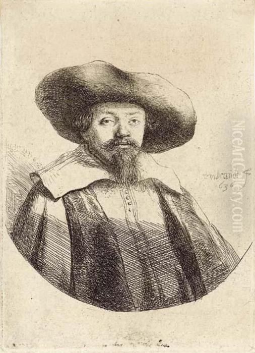 Samuel Menasseh Ben Israel Oil Painting by Harmenszoon van Rijn Rembrandt