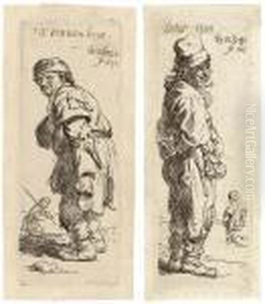 A Peasant Calling Out: 'tis Vinnich Hout' Oil Painting by Harmenszoon van Rijn Rembrandt