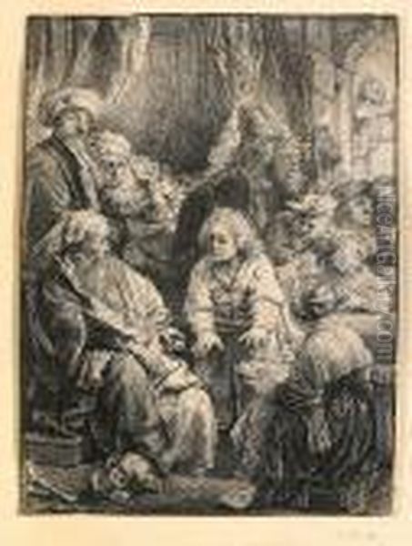 Joseph Telling His Dreams Oil Painting by Harmenszoon van Rijn Rembrandt