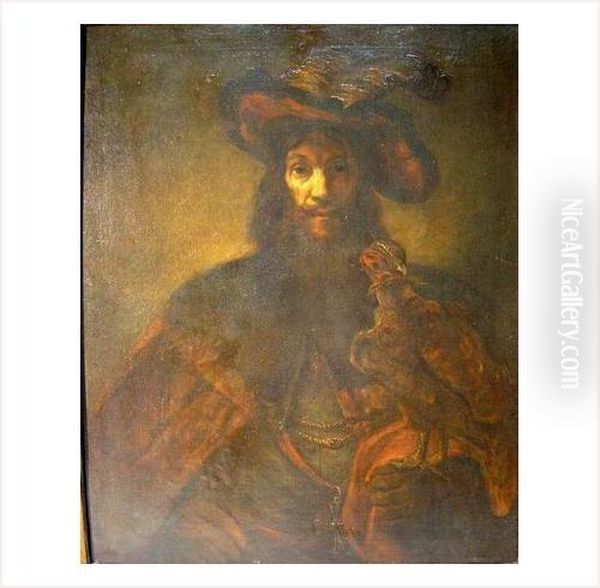 Portrait D'homme De Trois Quarts Oil Painting by Harmenszoon van Rijn Rembrandt