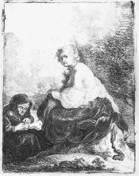 Die Nagelschneiderin Oil Painting by Harmenszoon van Rijn Rembrandt