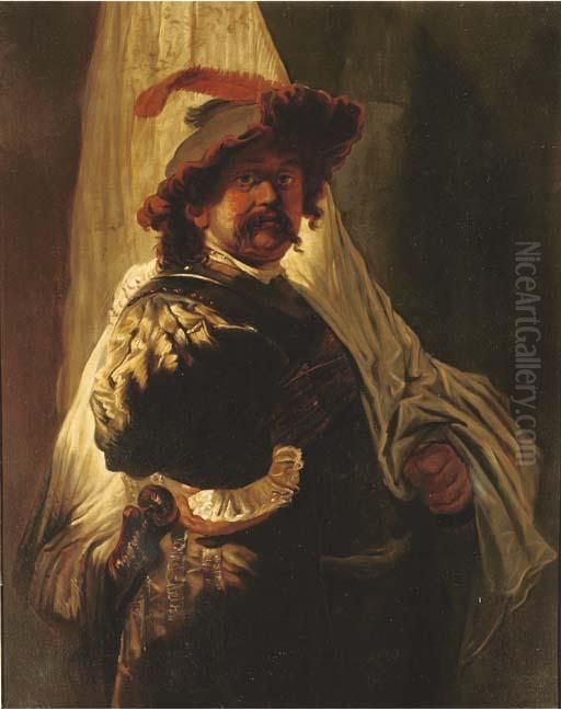 Portrait Of The Artist Oil Painting by Harmenszoon van Rijn Rembrandt