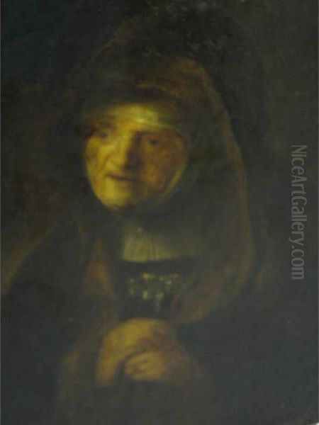 Portrait Of Rembrandt's Mother, Austrian School, Early 20th Century Oil Painting by Harmenszoon van Rijn Rembrandt