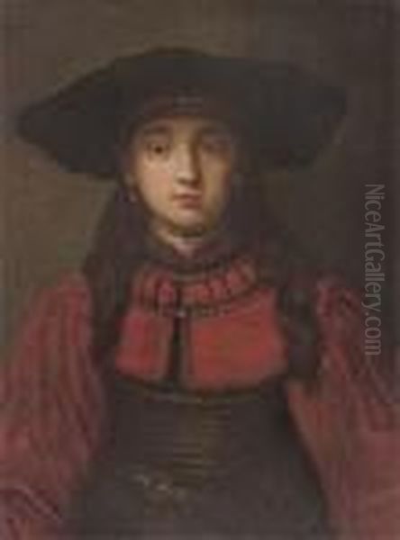 Portrait Of A Girl Oil Painting by Harmenszoon van Rijn Rembrandt