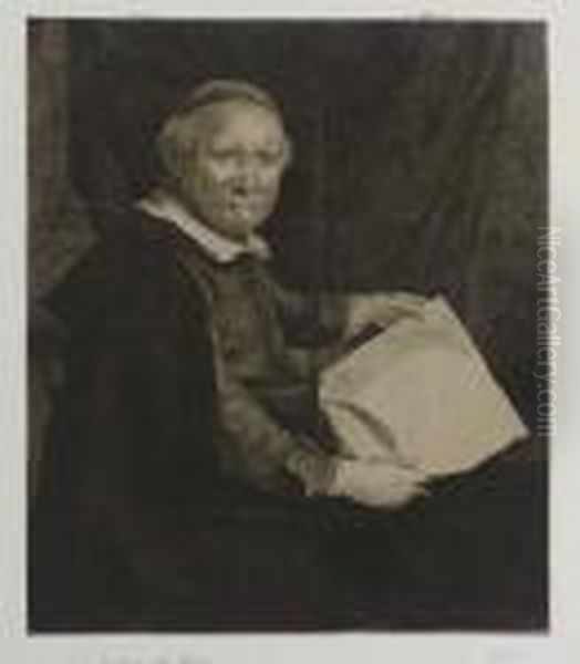 Lieven Willemsz. Van Coppenol, Writing-master: Large Plate Oil Painting by Harmenszoon van Rijn Rembrandt