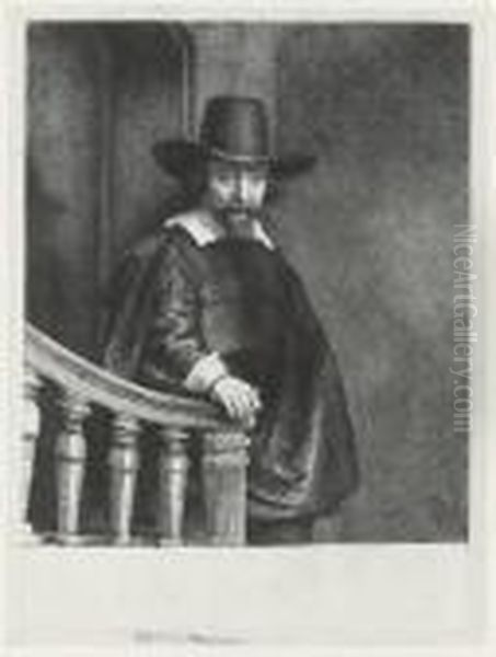 Ephraim Bonus Jewish Physician Oil Painting by Harmenszoon van Rijn Rembrandt