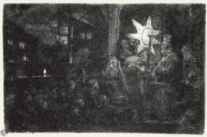 Star Of The Kings Oil Painting by Harmenszoon van Rijn Rembrandt