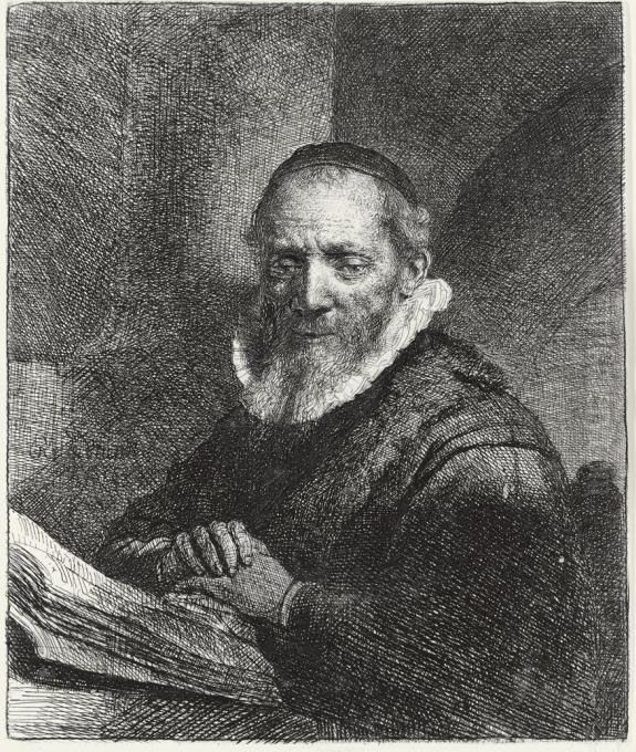 Jan Cornelius Sylvius (b., Holl. 266; H. 111; Bb. 33-h) Oil Painting by Harmenszoon van Rijn Rembrandt