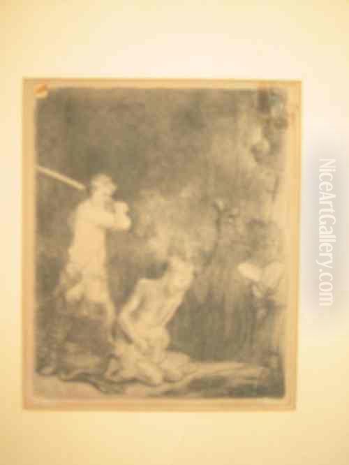 Beheading Of St. John The Baptist Oil Painting by Harmenszoon van Rijn Rembrandt