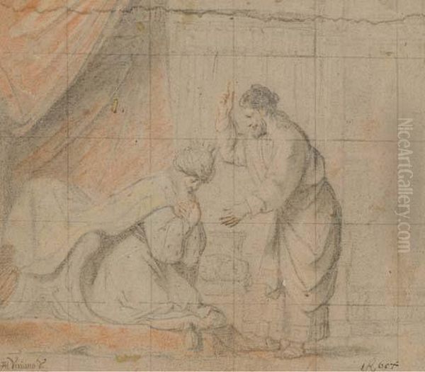 David Et Nathan Oil Painting by Harmenszoon van Rijn Rembrandt