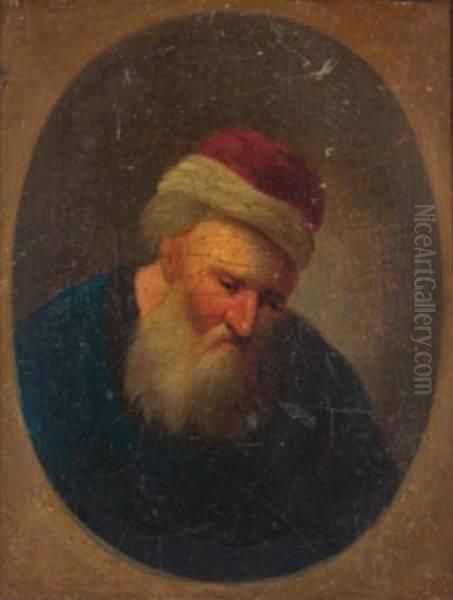 After. A Pair Of Miniature Portraits Oil Painting by Harmenszoon van Rijn Rembrandt