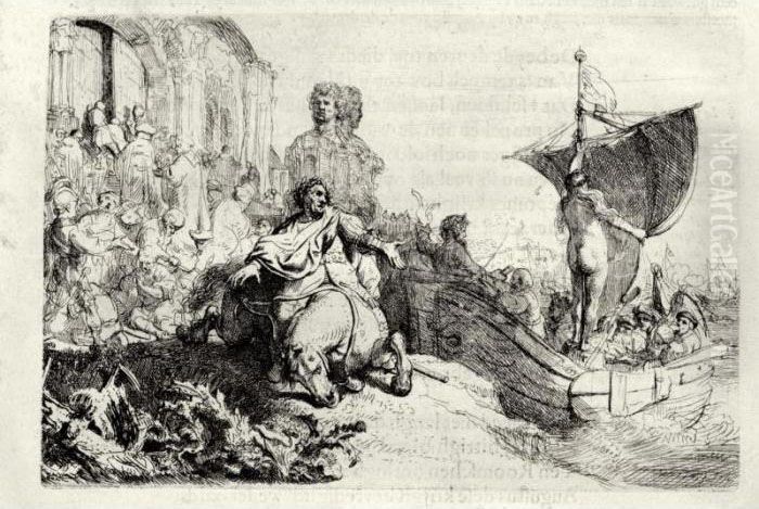 Ship Of Fortune Oil Painting by Harmenszoon van Rijn Rembrandt