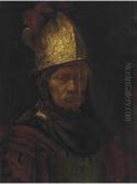 The Man With The Golden Helmet Oil Painting by Harmenszoon van Rijn Rembrandt