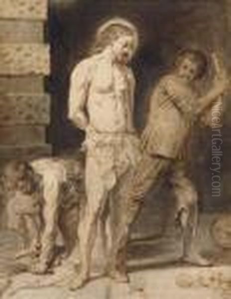 La Flagellation Oil Painting by Harmenszoon van Rijn Rembrandt