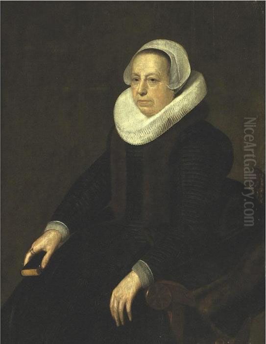 Portrait Of An Old Lady Oil Painting by Harmenszoon van Rijn Rembrandt