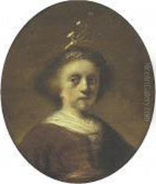 Portrait Of A Young Girl Oil Painting by Harmenszoon van Rijn Rembrandt