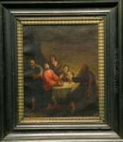 Supper At Emmaus Oil Painting by Harmenszoon van Rijn Rembrandt