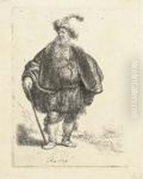 The Persian (b., Holl. 152; H. 93) Oil Painting by Harmenszoon van Rijn Rembrandt